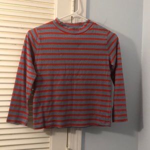 Women’s lavender and red striped shirt